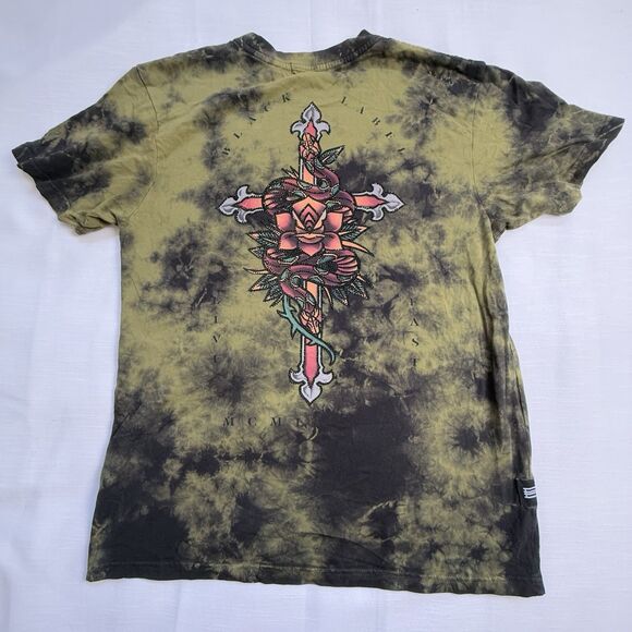Affliction Black Label Skull Snake Graphic T-Shirt Sz Medium - Picture 6 of 8